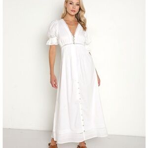 Cleobella Emerson Ankle Dress White